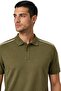 Ar-Ma Men's Polo Collar T-Shirt Unprinted Basic Knitted Fabric Regular Fit 100% Cotton 30/1 Double Collar Peny - 2