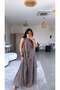 Bronze Flywheel Detailed Lined Maxi Dress - 4