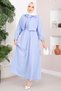 Bolero Striped Dress Set Baby Blue - 6