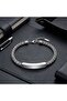 Adjustable Steel Chain Plate Bracelet - One Size - 4