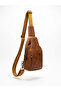 Genuine Leather Men's Crossbody Chest Bag - Multi-Compartment Body Bag Sling Bag - 6