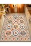 Sdt Modern Geometric Medallion Patterned Cream Woven Base Decorative Carpet Sdtt1520 - 3