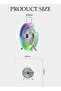 Rechargeable Multifunction Desk Fan with LED Light, USB Portable 3-Speed Quiet Table Fan 180° Rotating - 8