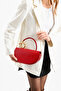 Vance Model Red Buckle Women's Hand and Shoulder Bag - 3