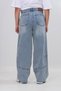Unisex Kids Anthracite Loose Cut Denim Loose Fit Knee-Stitched Relaxed Baggy Bottom Wear Jean Trousers - 4