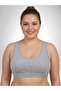 Women's Thick Strap Padded Plus Size Bustier Set of 4 - Ribbed 100% Cotton Report - 4