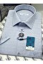 Classic Short Sleeve Linen Cotton Breathable Fabric Gift Boxed Men's Shirt Fs-004570 - Blue - 3