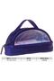 Navy Blue Lightning Shiny Fabric Detailed (Navy Blue - Pink) Girls' Pencil Bag/Pencil Holder - K1866 - 3