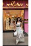 Linen Pastel Color Patterned Imported Dual Skirt Set - 3
