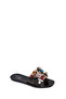 Women's Black Stone Jelly Slippers 26Sfe4938Pv - 7