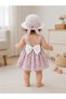 Ley Bebe Crispy Floral Hat Strap Dress - 3