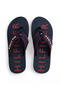 Men's Logo Signed Navy Blue Flip-Flops - 3