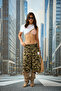 Camouflage Pattern Tracksuit Bermuda Shorts with Side Stripes - 7