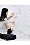6 Pieces 30X30 White Marble Patterned Wall Covering Panel Adhesive Bathroom Kitchen Wall Flooring Sticker - 5