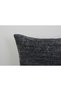 Anthracite Textured Decorative Throw Pillow Cover Modern Chenille Design - 3