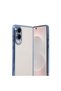 Samsung Galaxy S25 Compatible Edge Lens Silicone Case - Light Blue - 5
