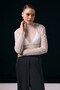 Vaze striped transparent blouse ecru - 2