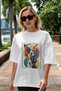 For Dog Lovers 56 Front Dog Printed White Oversize T-Shirt 100% Cotton Unisex Dog Lover Premium Design - 5