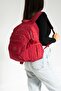 Unisex Red School Bag, Sports Travel Bag, Waterproof Crinkle Fabric Backpack, 40X30Cm - 2