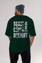 Squat Bench Deadlift Oversize Back Printed Green T-Shirt 100% Cotton Streetwear Premium Comfortable Fit - 5