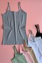 Ribanella |   7-Piece Set of Women's Athletes' Tops with String Straps (All Colors) Modern Cut Ribbed Cotton - 4