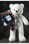 90cm White Teddy Bear with Blue Rose Bouquet Set for Birthday, Anniversary, and Peace, Prepared for a Spouse, Fiance, or Close Friend - 4