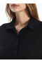 Textured Oversize Women's Shirt Tunic - 3