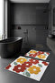 Digital Printed Non-Slip Washable Double Bath Mat Bathroom Rug 40X60 + 60X100Cm - 4