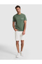 Khaki Regular Fit 100% Cotton Crew Neck T-Shirt 50327866-Vr027 - 4