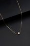 Zircon Stone Gold Color Women's Necklace Minimal Elegant Necklace - 4
