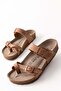 Unisex Tan Soft Pad Sole Flip Flops Daily Comfortable Summer Home & Outdoor Slippers - 4