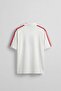Men's Oversize Moon Star Detailed Polo Collar Jersey T-Shirt Ecru - 2
