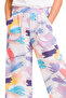 Girls' Colorful Paint Patterned Trousers Pocket Colorful Piping Thin Fabric Summer Children's Pants - 2