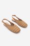 Women's Blunt Toe Hand Knitted Mary Jane Strappy Daily Ballerinas Zelna Taba - 6