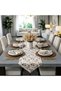 American Service Set, 6 Brown Napkins, 6 Stone Color Napkins, 6 Napkin Rings and Runner Cover Echinacea Tk