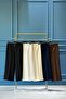 5565 بنطلون كوين قصير واسع الأرجل أسود