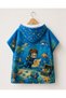 Boys' Sea-Themed Hooded Beach Poncho Quick-Dry Kids' Towel Poncho - 4