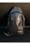 Black Color Men's Shoulder Bag - 2