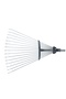 Adjustable metal leaf rake with handle - 3