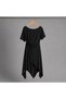 Women's Asymmetrical Cut Skirt Blouse Bottom Top Set - 5