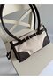 Tunisian Model Hand and Women's Shoulder Bag Linen Bitter Brown - 3