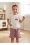 Cherry Printed Shorts for Girls 3/4/5/6/7 Y Girls Pink