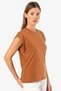 Women's padded look relaxed fit t-shirt, 100% cotton - 7