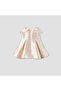 Round Neck Sleeveless A-line Dress with Floral Print - 2