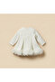 Round Neck Long Sleeves Dress with Ruffle Detail - 3