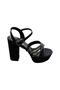 Women's Thick Platform Heel Glittery Stone Evening Dress Summer Shoes