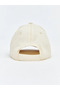 Beige Animal Embroidered Baby Girl Cap Hat - 3