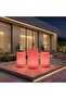 مجموعة أحواض زرع دائرية التصميم مع إضاءة RGB - 6