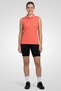 Women Sportswear Fit Sleeveless Outdoor Polo Shirt, Orange - 2