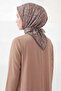 Soft Scarf Abstract Brown - 2